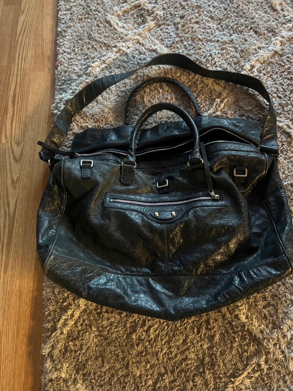 Balenciaga Leather Satchel Handbag